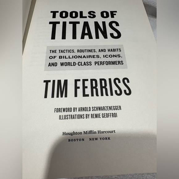 Tim Ferriss | Tools of Titans: Tactics, Habits of Billionaires Hardcover Book - Picture 7 of 7